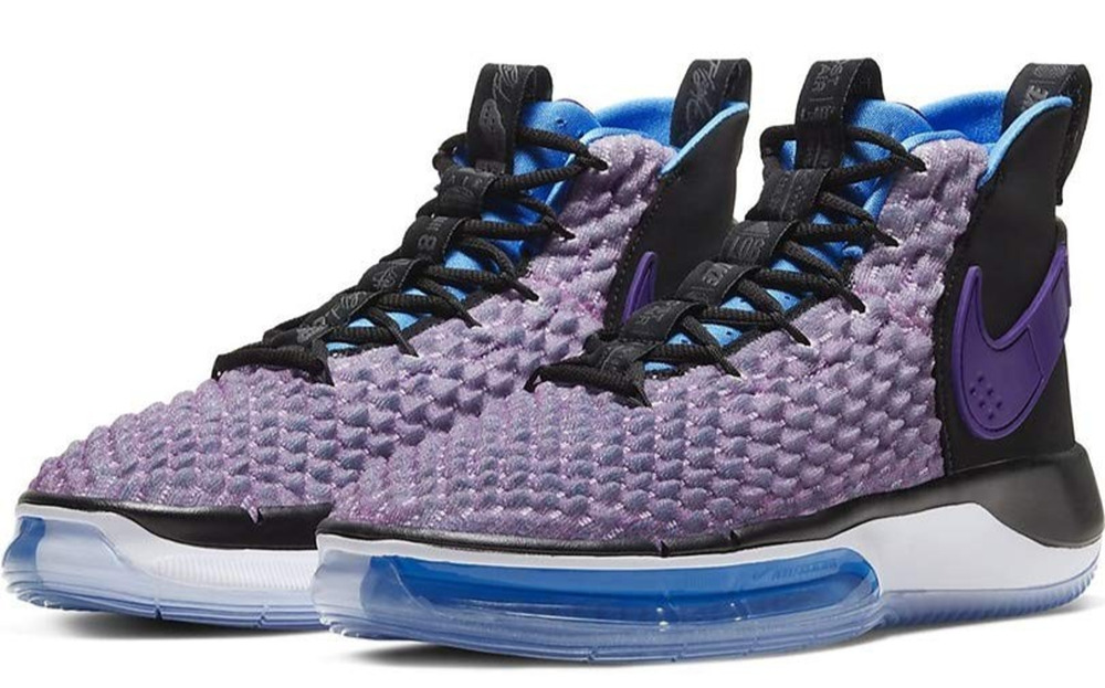 Nike Mens AlphaDunk Huarache - Fab Five Basketball Shoes Purple 7.5 M